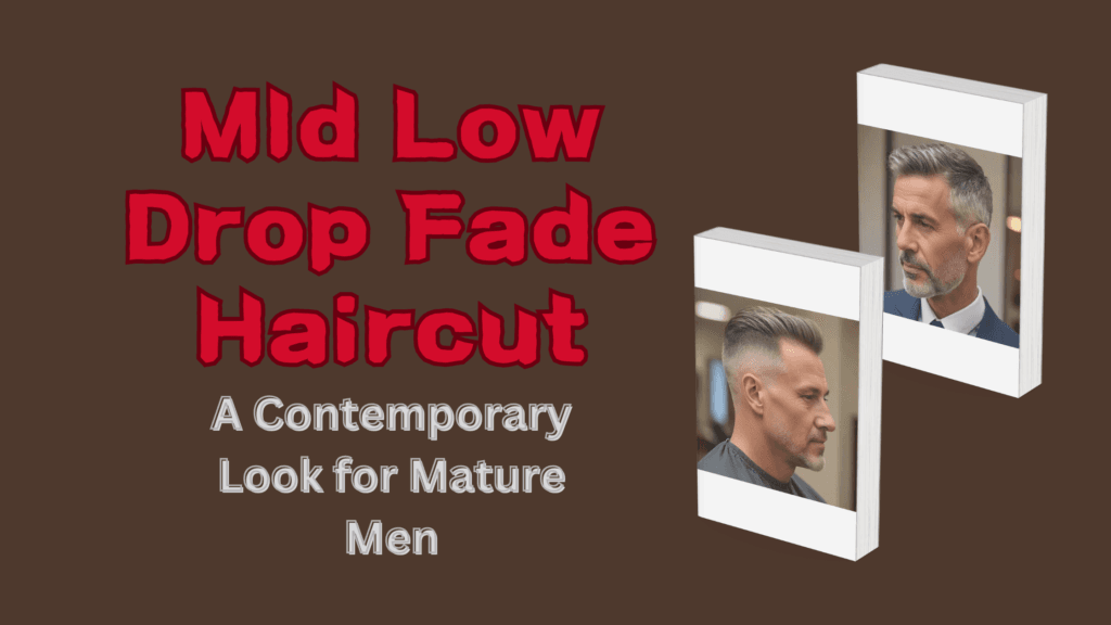 Mid Low Drop Fade Haircut: A Contemporary Look for Mature Men